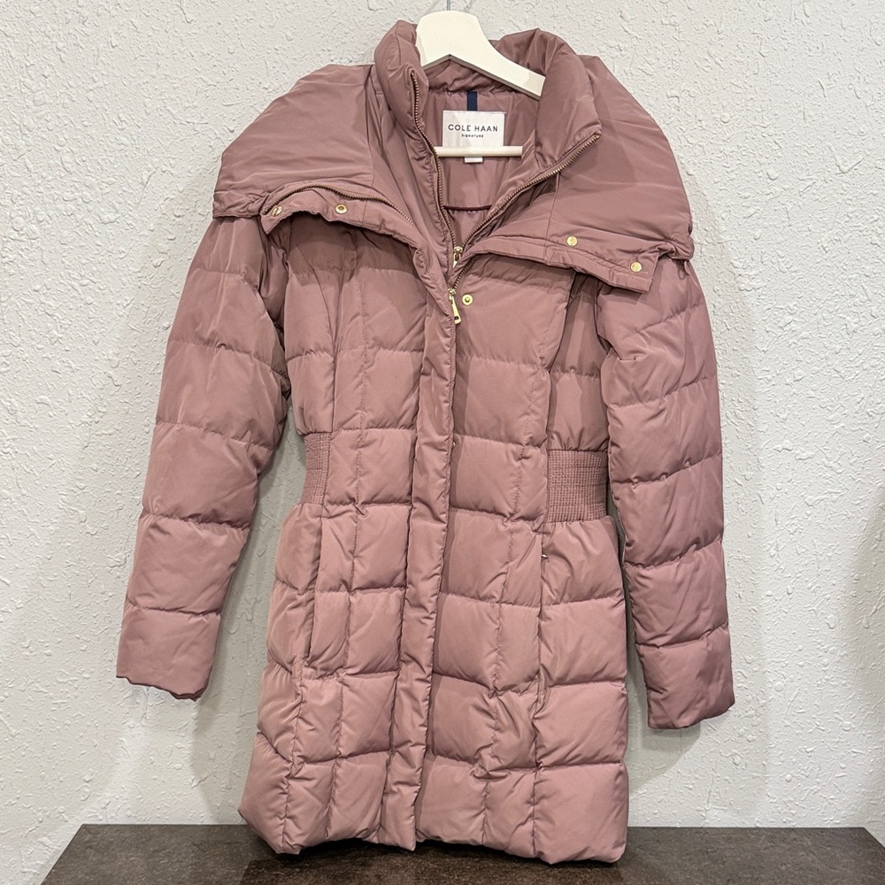 Cole Haan Puffer Jacket XS Mauve - Picture 4 of 12